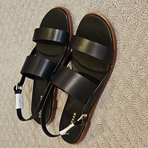 Cole Haan Flynn Flat Sandal Size 10 Black NIB